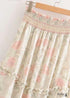 Boho Skirts in White Smoke For Women